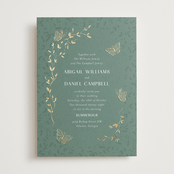 "Southern Romance" - Wedding Invitations in Eucalyptus by Simona Camp - Front
