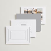 "Bellino" - Wedding Invitations in Snow by AK Graphics - Back of Card Options