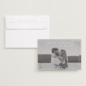 "Bellino" - Wedding Invitations in Snow by AK Graphics - Invitation with Envelope