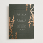 "Quince" - Wedding Invitations in Ivy by Kelly Schmidt - Front