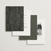 "Quince" - Wedding Invitations in Ivy by Kelly Schmidt - Back of Card Options