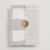 "Quince" - Wedding Invitations in Ivy by Kelly Schmidt - Assembled with Vellum Wrap and Wax Seal
