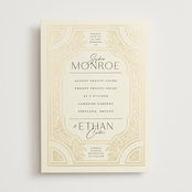 "Heirloom Branches" - Wedding Invitations in Cream by GeekInk Design - Front