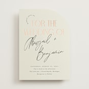 "Together" - Wedding Invitations in Cream Puff by Pixel and Hank - Front
