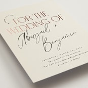 "Together" - Wedding Invitations in Cream Puff by Pixel and Hank - Detail