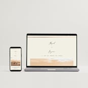 "Together" - Wedding Invitations in Cream Puff by Pixel and Hank - FREE Wedding Website