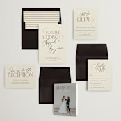 "Together" - Wedding Invitations in Cream Puff by Pixel and Hank - Invitation Suite