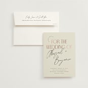 "Together" - Wedding Invitations in Cream Puff by Pixel and Hank - Invitation with Envelope