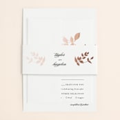 "Daydream" - Wedding Invitations in Ebony by Jennifer Postorino - Assembled