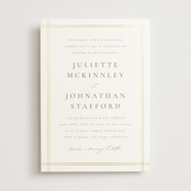 "Classic Line Frame" - Wedding Invitations in Silk by Wildfield Paper Co - Front