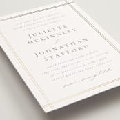 "Classic Line Frame" - Wedding Invitations in Silk by Wildfield Paper Co - Detail
