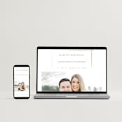 "Classic Line Frame" - Wedding Invitations in Silk by Wildfield Paper Co - FREE Wedding Website