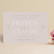 "Lovely Day" - Wedding Invitations in Rose Quartz by Leah Bisch - Front