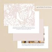 "Lovely Day" - Wedding Invitations in Rose Quartz by Leah Bisch - Back of Card