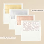 "Lovely Day" - Wedding Invitations in Rose Quartz by Leah Bisch - Envelope Liner Options