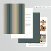 "Gilded" - Wedding Invitations in Slate by Leah Bisch - Back of Card