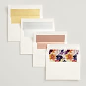 "Bouquet" - Wedding Invitations in Cream by Lori Wemple - Envelope Liner Options