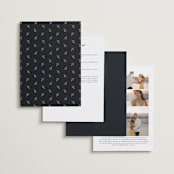 "Beautiful Chuppah" - Wedding Invitations in Midnight by Ana de Sousa - Back of Card Options
