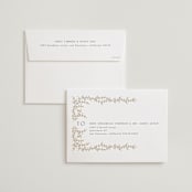 "Beautiful Chuppah" - Wedding Invitations in Midnight by Ana de Sousa - FREE Recipient Addressing