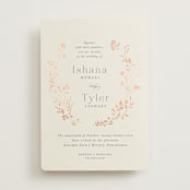 "Queen Anne's Lace" - Wedding Invitations in Creme Brulee by Jennifer Wick - Front