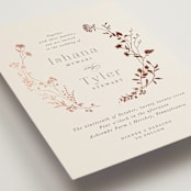 "Queen Anne's Lace" - Wedding Invitations in Creme Brulee by Jennifer Wick - Detail
