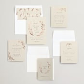 "Queen Anne's Lace" - Wedding Invitations in Creme Brulee by Jennifer Wick - Invitation Suite