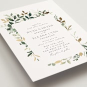 "Garden Serenity" - Wedding Invitations in Greenery by Itsy Belle Studio - Detail