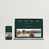 "Illuminated Storybook" - Wedding Invitations in Evergreen by Alethea and Ruth - FREE Wedding Website