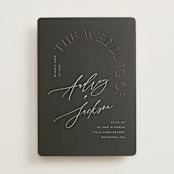 "The Arc" - Wedding Invitations in Truffle by Vera Lim - Front