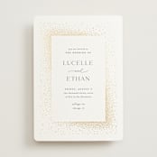 "Flicker" - Wedding Invitations in Sparkle by Pixel and Hank - Front