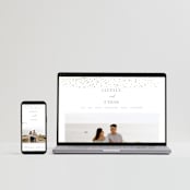 "Flicker" - Wedding Invitations in Sparkle by Pixel and Hank - FREE Wedding Website
