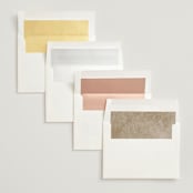 "Flicker" - Wedding Invitations in Sparkle by Pixel and Hank - Envelope Liner Options
