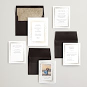 "Flicker" - Wedding Invitations in Sparkle by Pixel and Hank - Invitation Suite