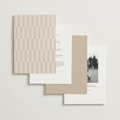 "Modern Corner" - Wedding Invitations in Linen by Kelly Schmidt - Back of Card Options