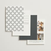 "Chisel" - Wedding Invitations in Quartz by Kristie Kern - Back of Card Options