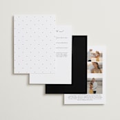 "Defined" - Wedding Invitations in Snow by mo kelley - Back of Card Options