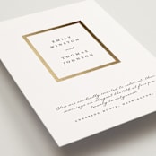 "Defined" - Wedding Invitations in Snow by mo kelley - Detail