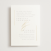 "Ampersand glam" - Wedding Invitations in Powder by Creo Study - Front