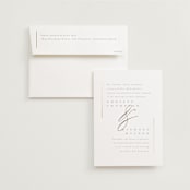 "Ampersand glam" - Wedding Invitations in Powder by Creo Study - Invitation with Envelope