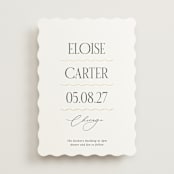 "Inventive" - Wedding Invitations in Pepper by Olivia Raufman - Front