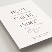 "Inventive" - Wedding Invitations in Pepper by Olivia Raufman - Detail