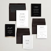 "Inventive" - Wedding Invitations in Pepper by Olivia Raufman - Invitation Suite