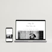 "Traditionalist" - Wedding Invitations in Snow by Sarah Brown - FREE Wedding Website