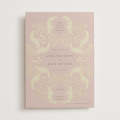 "French Train" - Wedding Invitations in Rose by Ani Somi - Front
