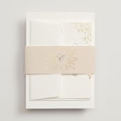 "Aperol" - Wedding Invitations in Chiffon by Kristie Kern - Assembled with Belly Band