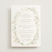 "Meadow" - Wedding Invitations in Spring Mist by Erin L. Wilson - Front