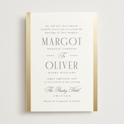 "The Ritz" - Wedding Invitations in Quartz by Kristie Kern - Front