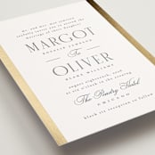 "The Ritz" - Wedding Invitations in Quartz by Kristie Kern - Detail