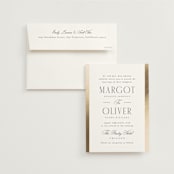 "The Ritz" - Wedding Invitations in Quartz by Kristie Kern - Invitation with Envelope
