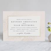 "Solaris" - Wedding Invitations in Blush by Kristie Kern - Front
